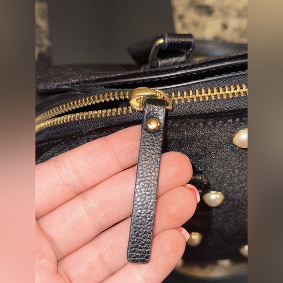 Kate Spade Reiley Laurel Way Velvet Pearl Handbag - Picture 15 of 16